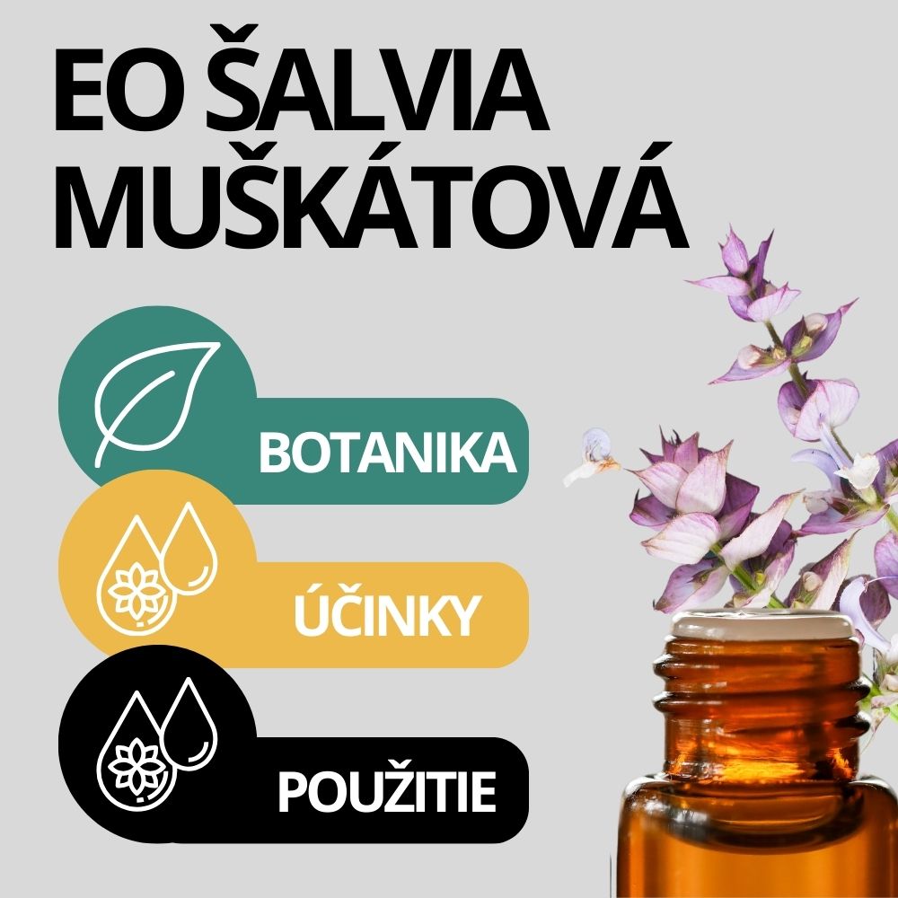 esenciálny olej šalvia muškátová